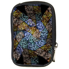 Multi Color Tile Twirl Octagon Compact Camera Cases by Celenk