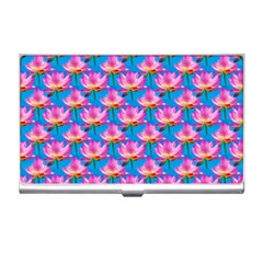 Seamless Flower Pattern Colorful Business Card Holders by Celenk