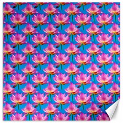 Seamless Flower Pattern Colorful Canvas 16  X 16   by Celenk