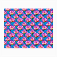 Seamless Flower Pattern Colorful Small Glasses Cloth (2-side) by Celenk