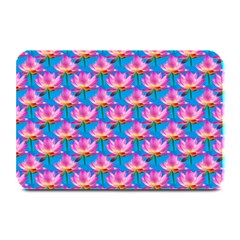 Seamless Flower Pattern Colorful Plate Mats by Celenk