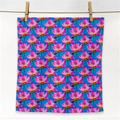 Seamless Flower Pattern Colorful Face Towel by Celenk