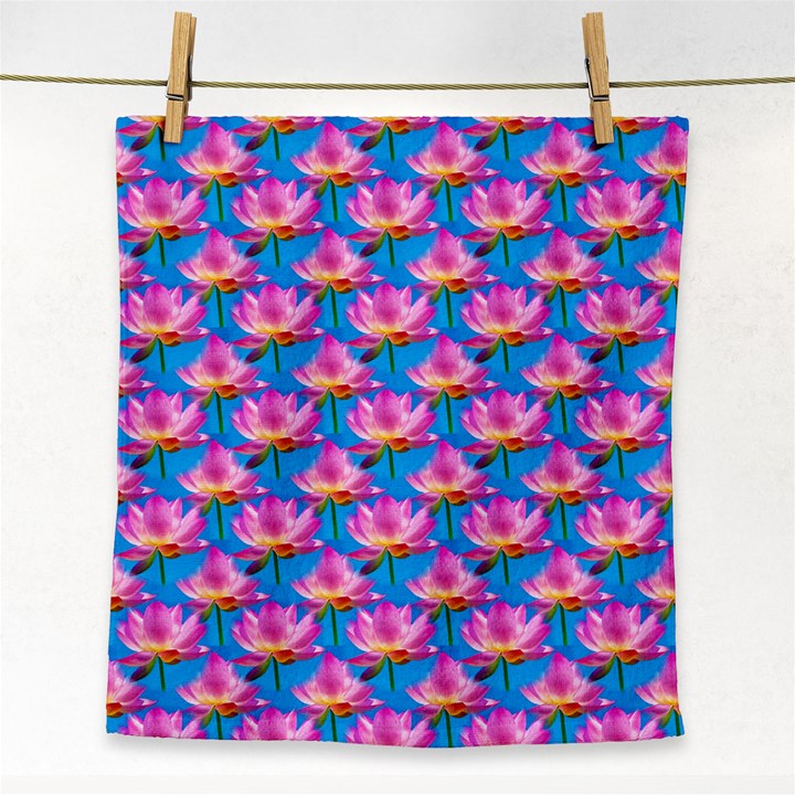 Seamless Flower Pattern Colorful Face Towel