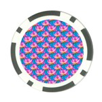 Seamless Flower Pattern Colorful Poker Chip Card Guard (10 pack) Front