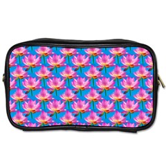 Seamless Flower Pattern Colorful Toiletries Bags by Celenk