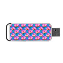 Seamless Flower Pattern Colorful Portable Usb Flash (one Side) by Celenk