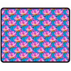 Seamless Flower Pattern Colorful Double Sided Fleece Blanket (medium)  by Celenk