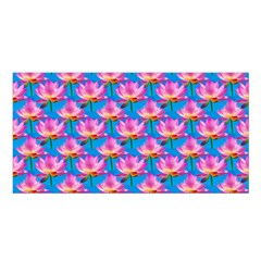 Seamless Flower Pattern Colorful Satin Shawl by Celenk