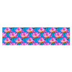 Seamless Flower Pattern Colorful Satin Scarf (oblong) by Celenk