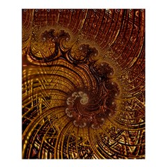 Copper Caramel Swirls Abstract Art Shower Curtain 60  X 72  (medium)  by Celenk