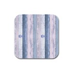 Plank Pattern Image Organization Rubber Square Coaster (4 pack)  Front