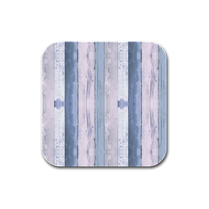 Plank Pattern Image Organization Rubber Square Coaster (4 pack) 