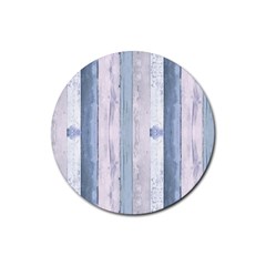 Plank Pattern Image Organization Rubber Round Coaster (4 Pack)  by Celenk