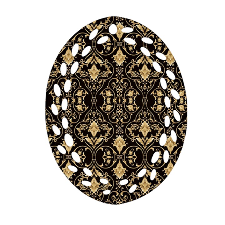 Wallpaper Wall Art Architecture Oval Filigree Ornament (Two Sides)