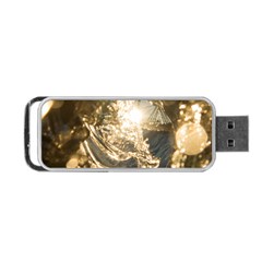 Gold Sea Coast Waves Depier Portable Usb Flash (two Sides) by Celenk