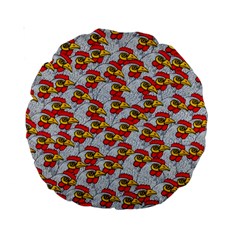 Chickens Animals Cruelty To Animals Standard 15  Premium Round Cushions by Celenk