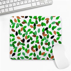 Leaves True Leaves Autumn Green Large Mousepads by Celenk