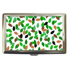 Leaves True Leaves Autumn Green Cigarette Money Cases by Celenk