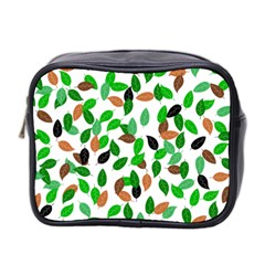 Leaves True Leaves Autumn Green Mini Toiletries Bag 2-side by Celenk