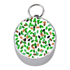 Leaves True Leaves Autumn Green Mini Silver Compasses