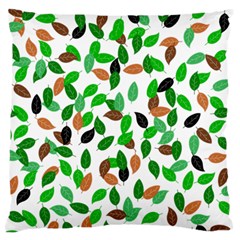 Leaves True Leaves Autumn Green Standard Flano Cushion Case (two Sides) by Celenk