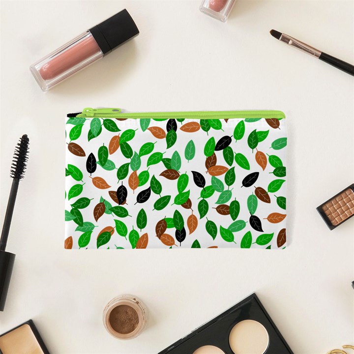 Leaves True Leaves Autumn Green Cosmetic Bag (XS)