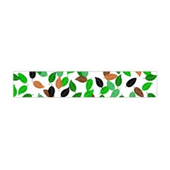 Leaves True Leaves Autumn Green Flano Scarf (mini) by Celenk