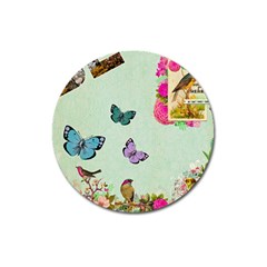 Collage Magnet 3  (round) by NouveauDesign