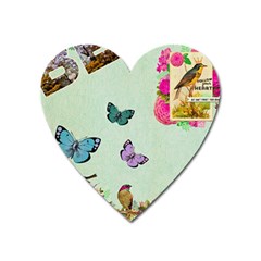 Collage Heart Magnet by NouveauDesign