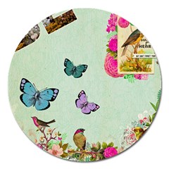 Collage Magnet 5  (round) by NouveauDesign