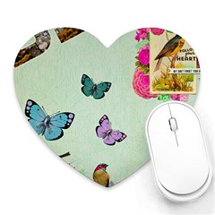 Collage Heart Mousepads by NouveauDesign