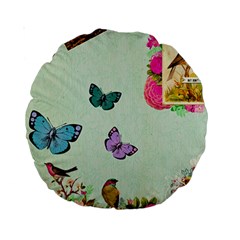 Collage Standard 15  Premium Round Cushions by NouveauDesign