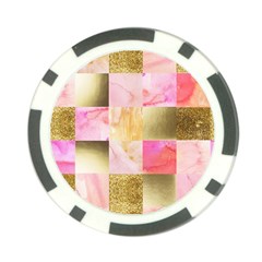 Collage Gold And Pink Poker Chip Card Guard (10 Pack) by NouveauDesign