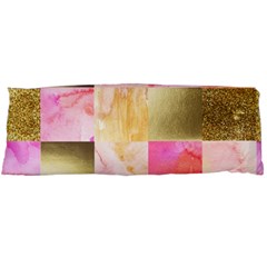 Collage Gold And Pink Body Pillow Case (dakimakura)