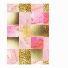 Collage Gold And Pink Small Garden Flag (two Sides) by NouveauDesign