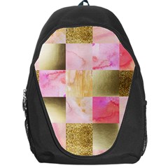 Collage Gold And Pink Backpack Bag by NouveauDesign