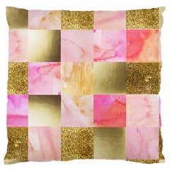 Collage Gold And Pink Standard Flano Cushion Case (one Side) by NouveauDesign