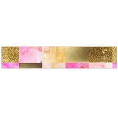 Collage Gold And Pink Large Flano Scarf  by NouveauDesign