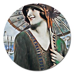 Gatsby Sommer Magnet 5  (round) by NouveauDesign