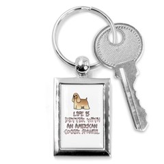 Life Is Better With An American Cocker Spaniel Key Chains (rectangle)  by Bigfootshirtshop