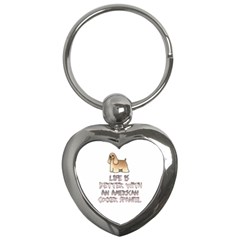 Life Is Better With An American Cocker Spaniel Key Chain (heart) by Bigfootshirtshop