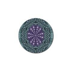 Star And Flower Mandala In Wonderful Colors Golf Ball Marker (4 Pack) by pepitasart