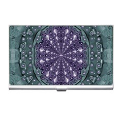 Star And Flower Mandala In Wonderful Colors Business Card Holders by pepitasart