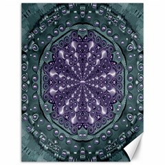 Star And Flower Mandala In Wonderful Colors Canvas 12  X 16   by pepitasart