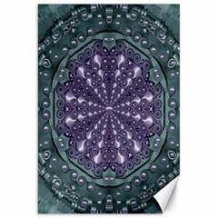 Star And Flower Mandala In Wonderful Colors Canvas 20  X 30   by pepitasart