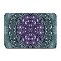 Star And Flower Mandala In Wonderful Colors Plate Mats by pepitasart