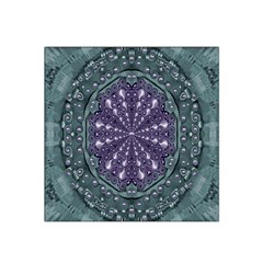 Star And Flower Mandala In Wonderful Colors Satin Bandana Scarf by pepitasart