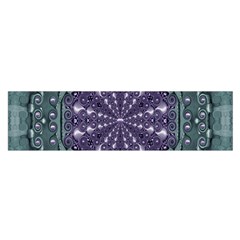 Star And Flower Mandala In Wonderful Colors Satin Scarf (oblong) by pepitasart