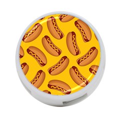 Hot Dog Seamless Pattern 4-port Usb Hub (two Sides)  by Celenk