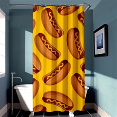 Hot Dog Seamless Pattern Shower Curtain 36  X 72  (stall)  by Celenk